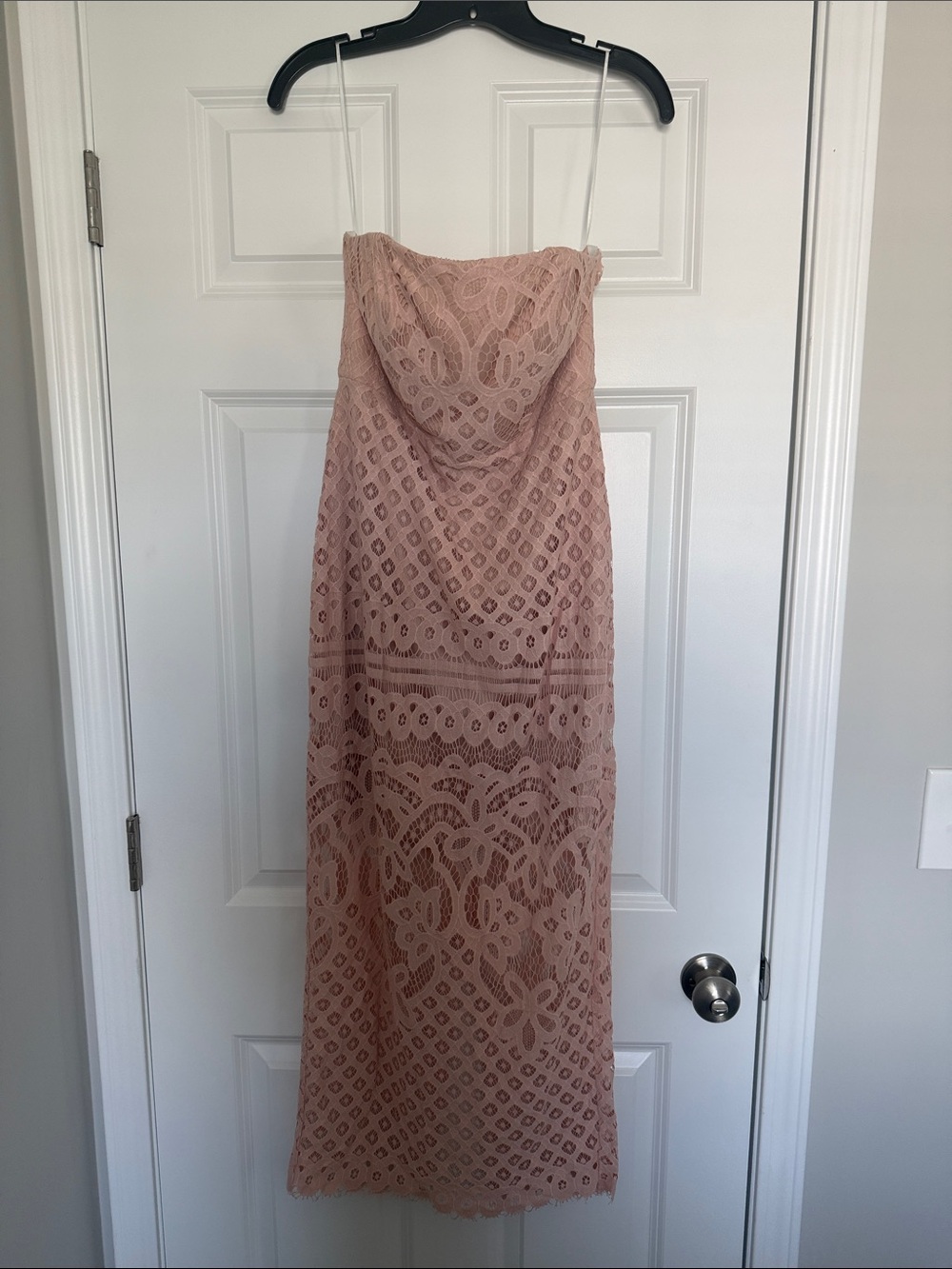 Petal & Pup Cordelia midi dress in blush